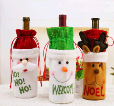 Christmas Wine Bottle Covers