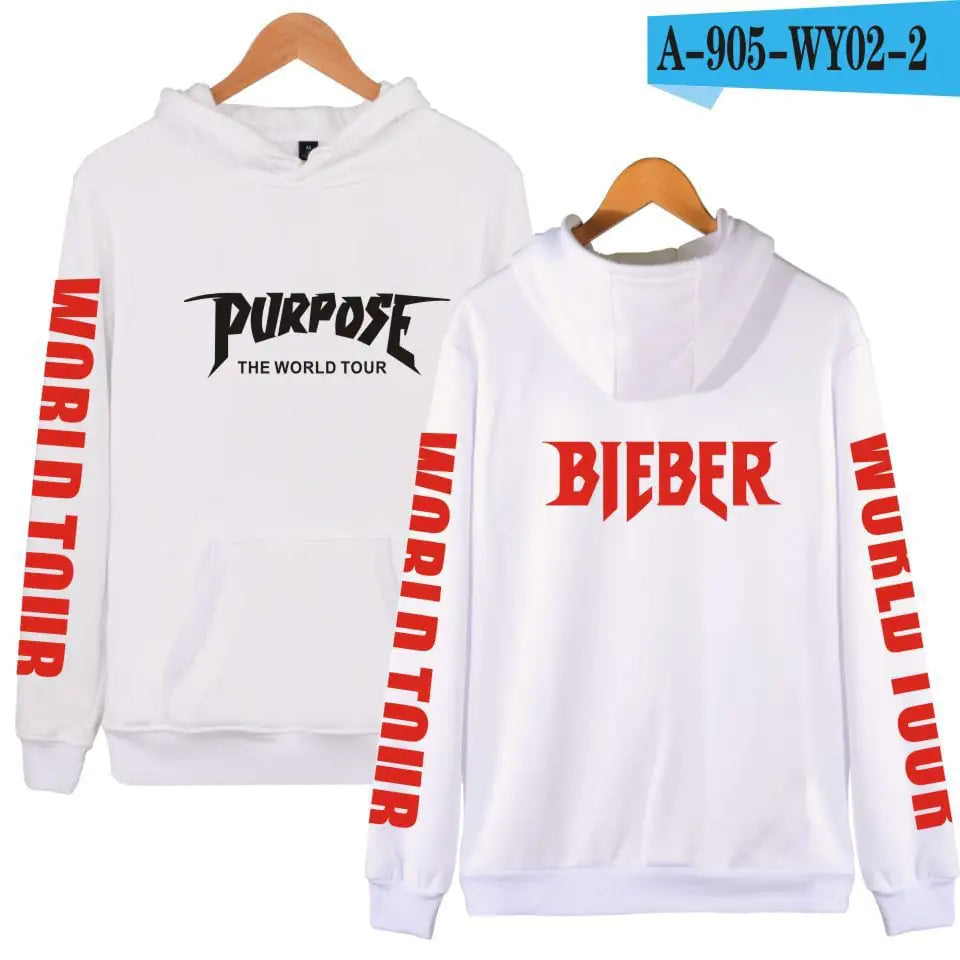 Justin Bieber Co-Branded Hooded Sweater Hoodie