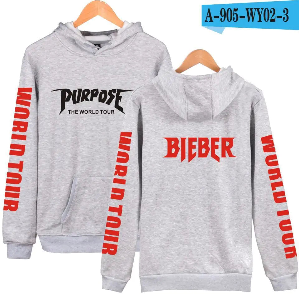 Justin Bieber Co-Branded Hooded Sweater Hoodie