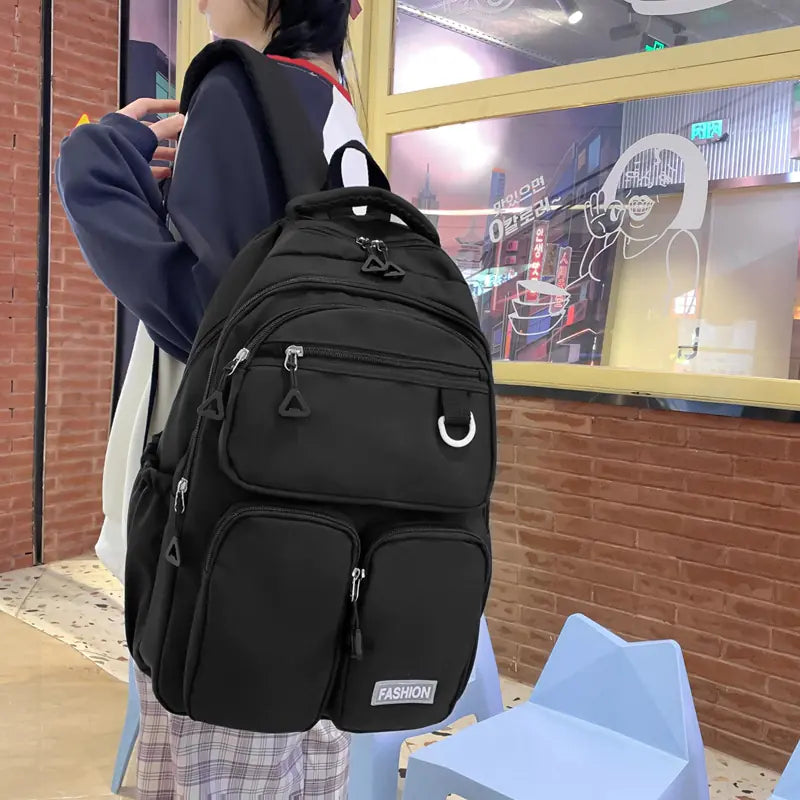 High Capacity Backpack for Junior High School Girls