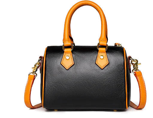 Printed Cowhide Handbag for Women