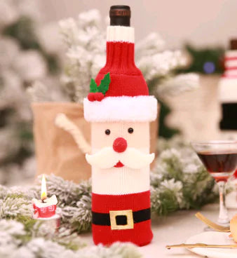 Christmas Wine Bottle Covers