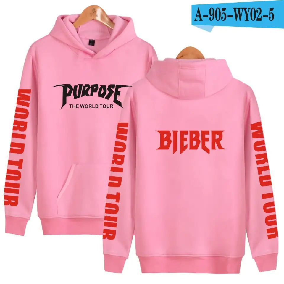 Justin Bieber Co-Branded Hooded Sweater Hoodie